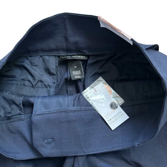 Lane Bryant Sz 14 Capri Pants 4 Season Collection Flex Magic Waistband Navy NWT - Picture 6 of 12